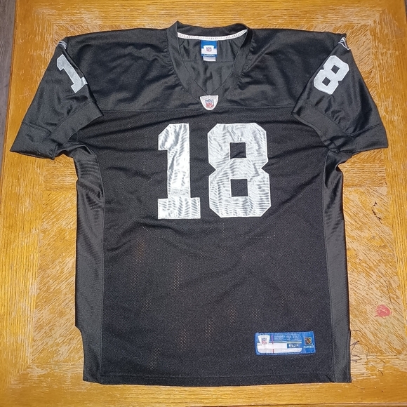 Vintage Reebok Oakland Raiders #18 Randy Moss Jersey Men's Size 52 On Field. Gen - Picture 1 of 5